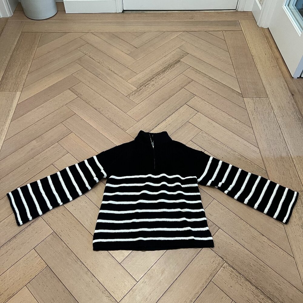 Edikted Oversized Quarter Zip Sweater - XS
